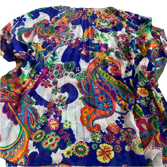 Beige by ECI Multi-Print Art To Wear Swim Cover / Tunic - Picture 6 of 10